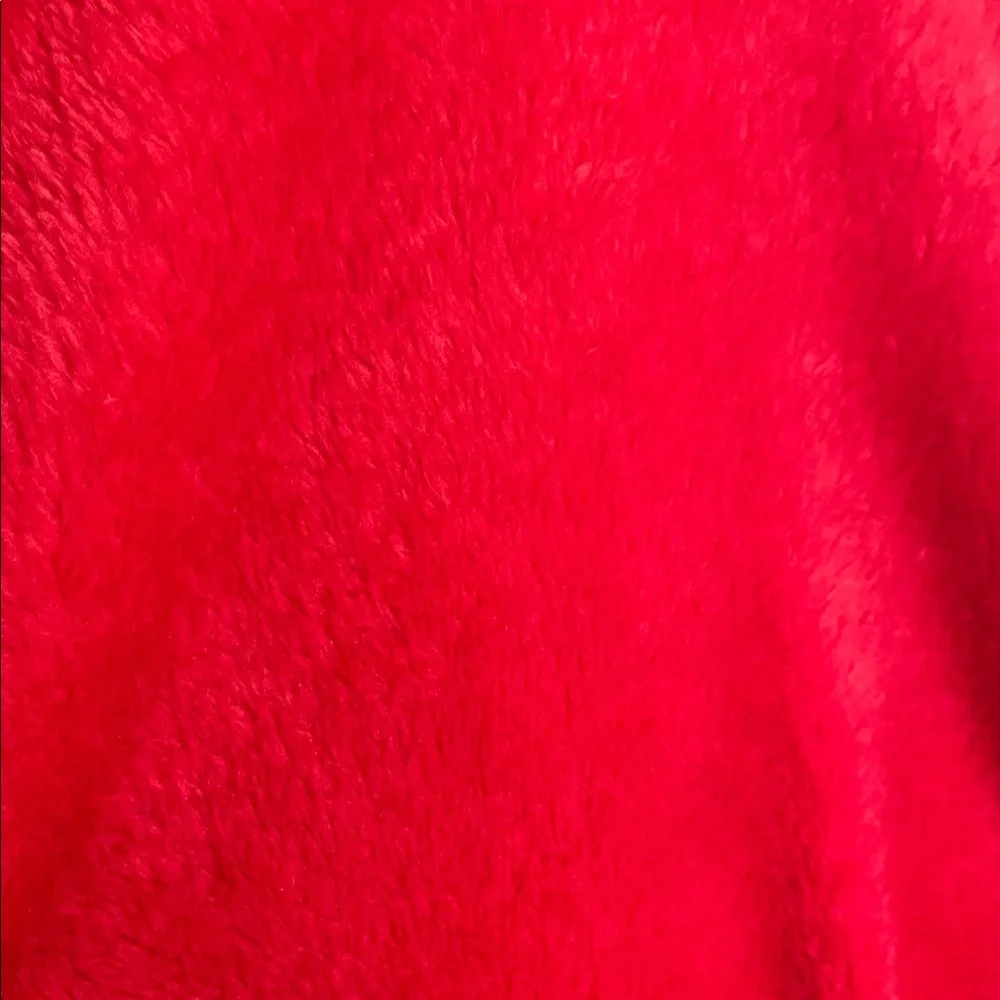 Red Luxurious Plush Faux Fur Belted Bathrobe Lounge Soft Sexy Spa Day Pamper